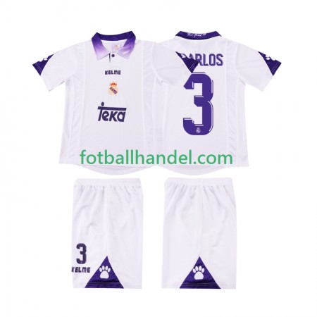 Barn Fotballdrakter Real Madrid R CARLOS 3 Hjemme Retro 1997 1998 Kortermet